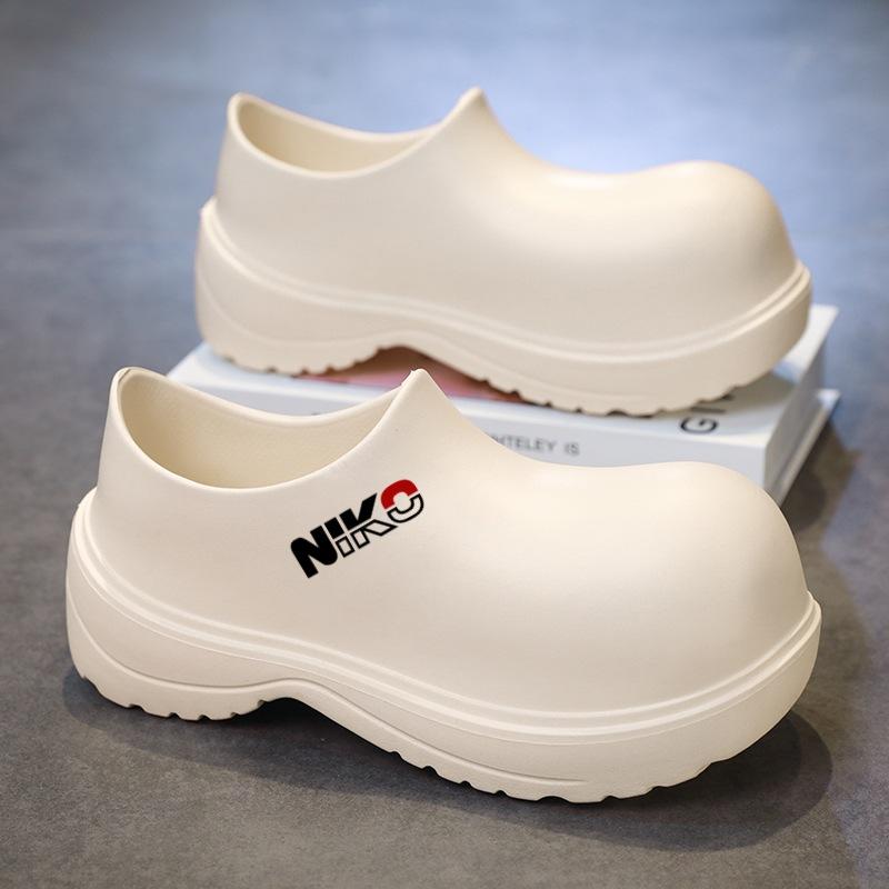 

Мужская обувь 2025 года, весна и осень, новая специальная обувь для кухни, водонепроницаемая, нескользящая и маслостойкая, черная, рабочая, повседневная, модная обувь 45 бежевый