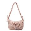 Fashion Bowknot Shoulder Bag With Nylon Material For Daily Use