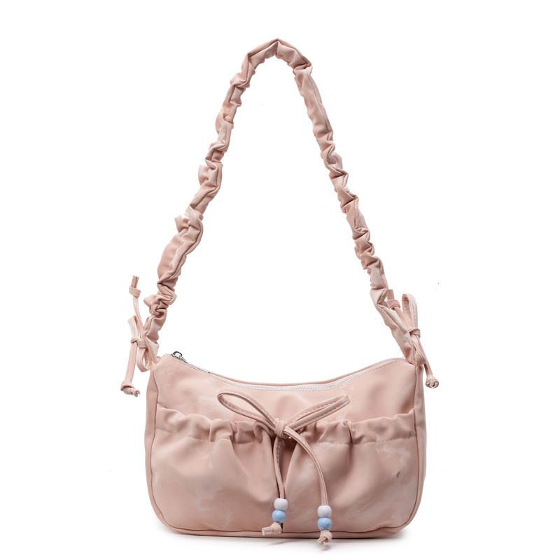 Fashion Bowknot Shoulder Bag With Nylon Material For Daily Use