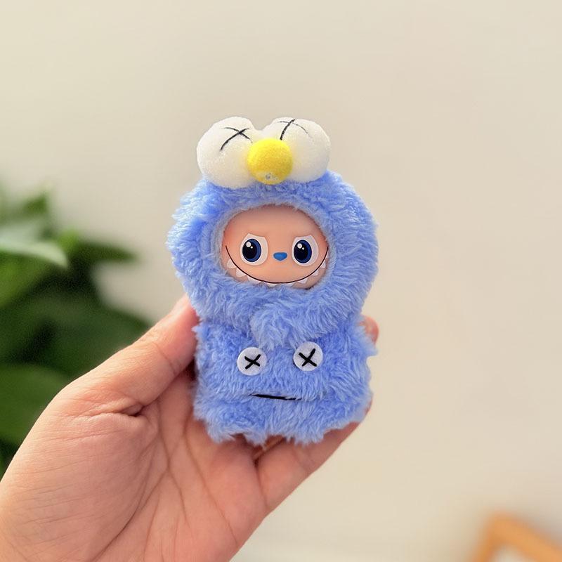 Mini Version 4.0 Vinyl Face Plush Blind Box Doll Clothes Christmas Set Small Nose Gaga Heart Bottom Password