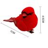 10Pcs Artificial Red Christmas Lucky Birds DIY Xmas Tree Pendant Decoration Gift