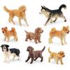 Simuliertes Mini-Hundetiermodell Husky Golden Retriever Shiba Inu Weimaraner Desktop Statische Ornament Spielzeug