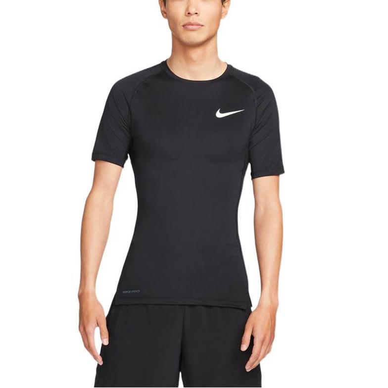 Nike Pro Solid Schnelltrocknendes Trainings-T-Shirt Herren Oberteile Schwarz DN4311-010