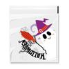 100pcs Halloween Decoration Plastic Clear Candy Bags Cookie Plastic Bag for Gift Packaging Pouch Wedding Birthday Party