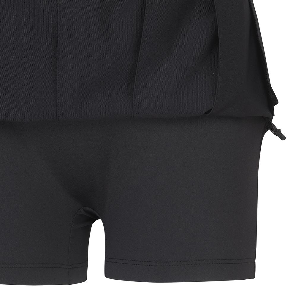 Anew Golf W Logo Band Point Pleats Sq_Bk