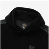 Needles Pu279 C blaCk Velour traCk Hoodie For Men