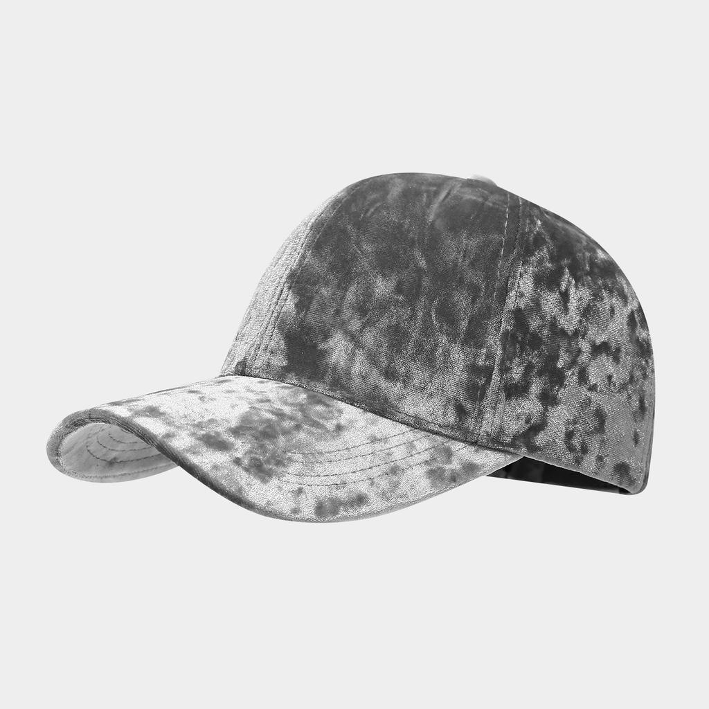 European and American Velvet Solid Visor Cap - Unisex Winter Fashion Casual Curved Brim Sun Hat, Couples' Vintage Baseball Cap
