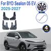 4Pcs Car Fenders For BYD Sealion 05 EV 2025 2026 2027 Accessories Soft Plastic Fender Mud Flaps Mudflap Mudguards Protect Toops