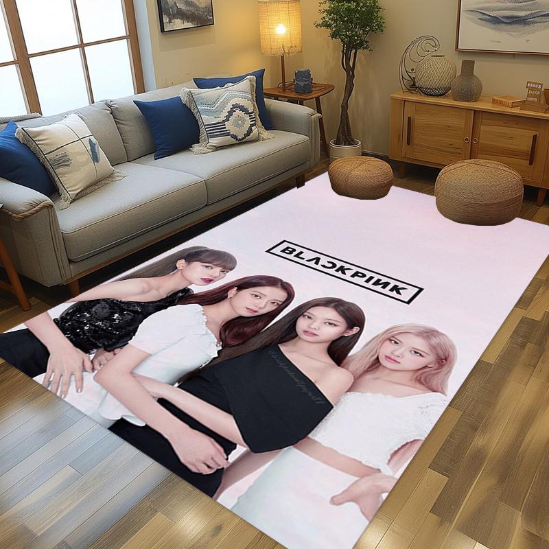 Black Pink Domination carpet Suitable for all seasons floor mats Fashion Office chair cushion Art