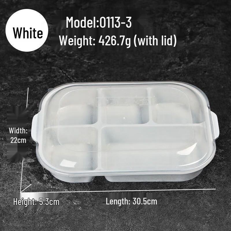 JINMEILI Melamine Rectangular Divided Dinner Plate Set