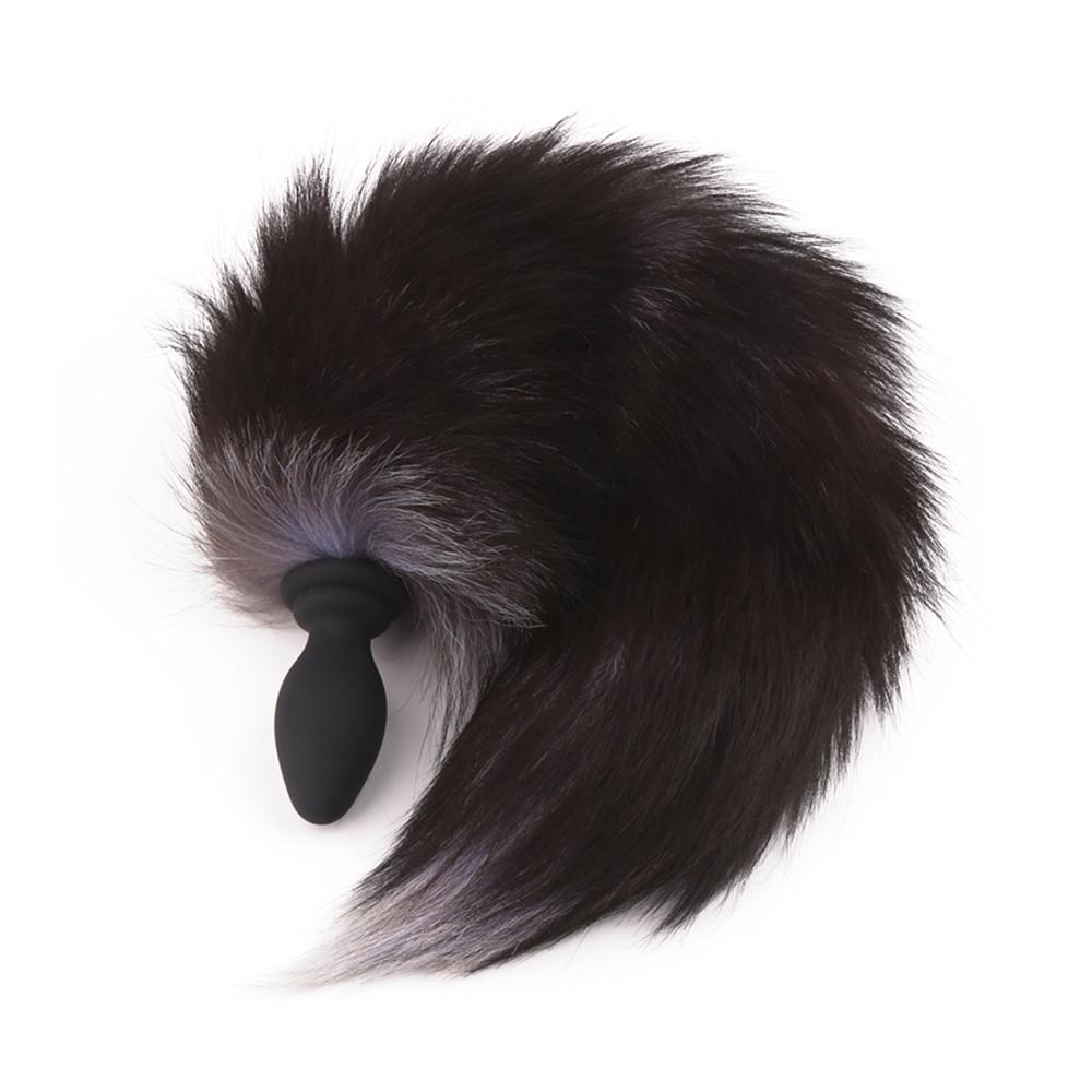 Anal Vibrator With Fox Tail Dildo Anal Plug Remote Control Anus Dilator For Women Adult Cosplay Accessories Vibrating Butt Plug
