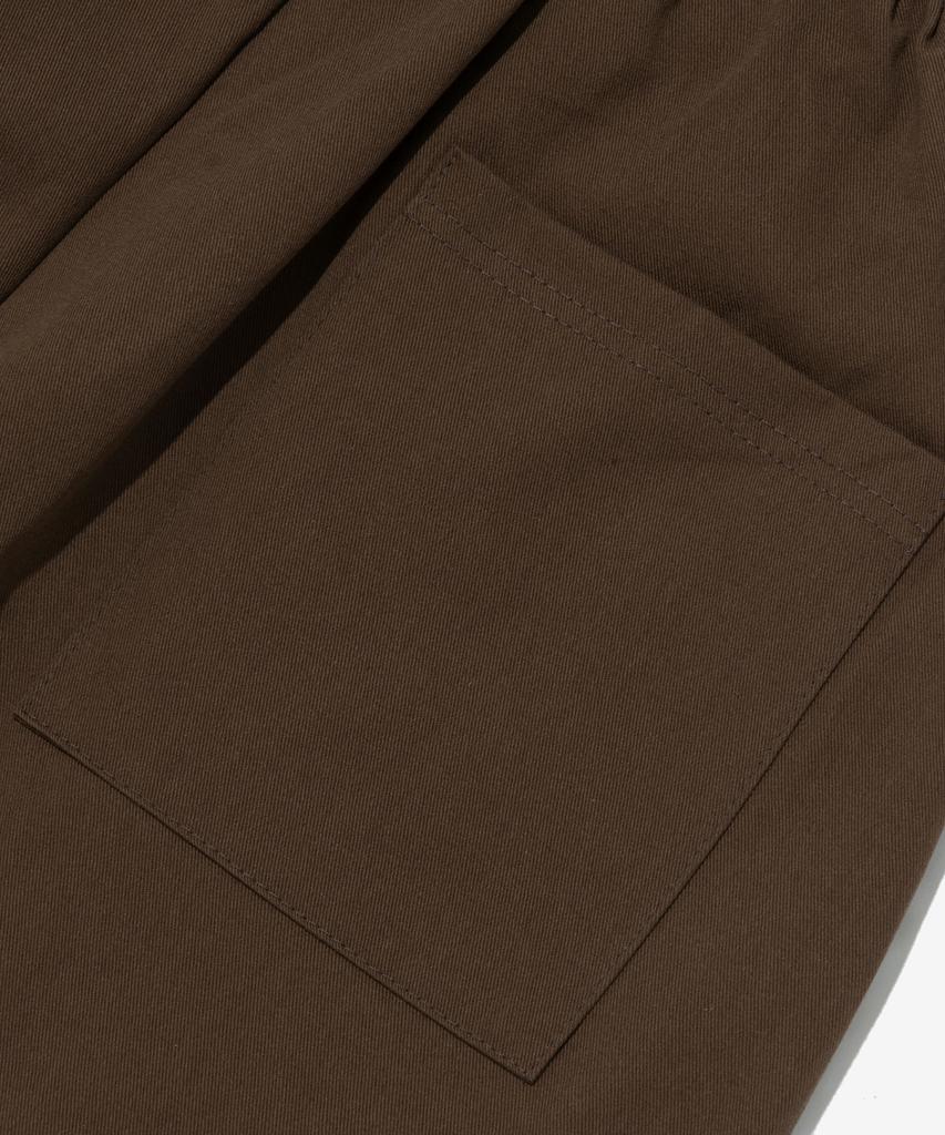 ANALOG MOOD Cotton Pintuck Wide Pants (Brown)