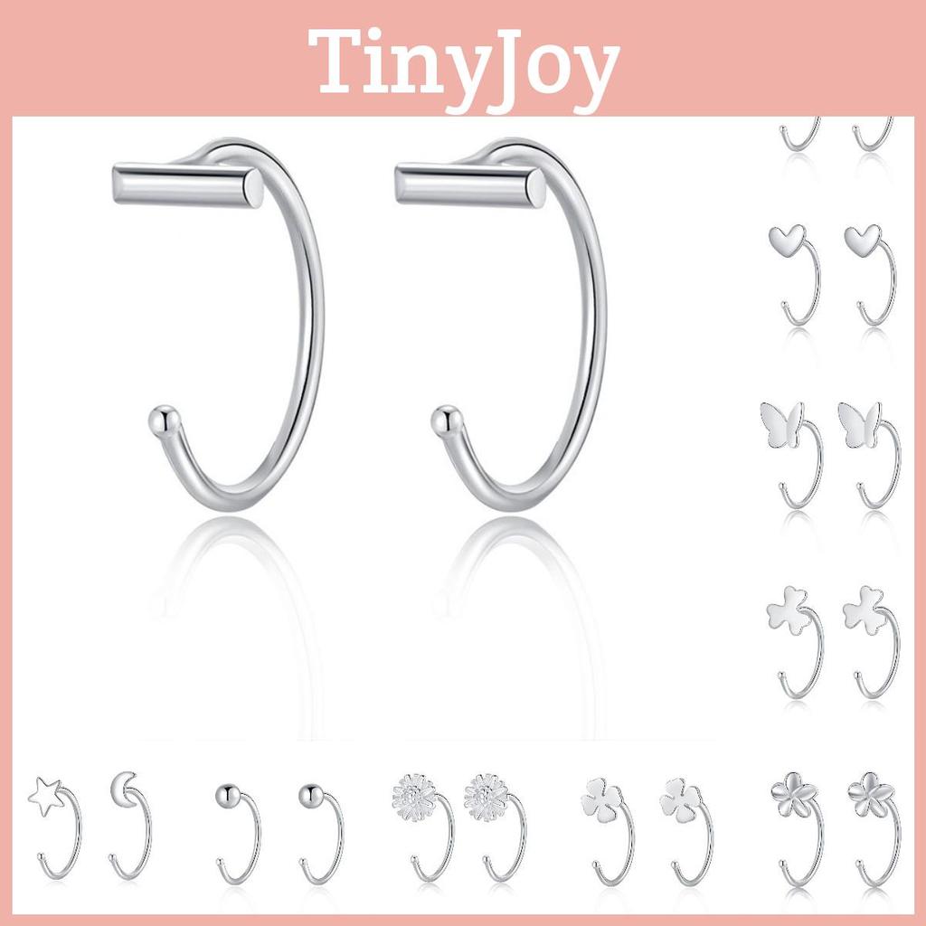 Adorable Small Stud Earrings With Various Floral Styles Cute Bowknot Designs For Fashionable Women