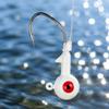 5g L-Shaped Jig Head Hook with Double Eyelet Lead Hook for Fishing Durable Sharp Pointed Hook Suitable for Various Fishing Techniques