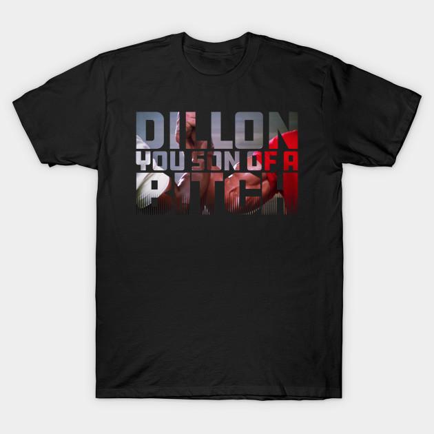 Men Black Print T-shirt Dillon, You Son Of A Bitch No-Cut Transfer Paper Print Cotton Tshirt 3XL чёрный