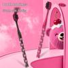NSA Cherry Bear Luxury Toothbrush Set: 5 Soft Bristle Brushes for Adults, Cute Design for Couples