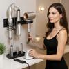 Hair Dryer Wall Holder Vertical Hair Tool Organizer Hanger Curling Iron Hanger For Bathroom Toilet Home College Dorm Apartment
