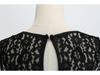 Vintage Sleeveless Lace Stitch Big Swing Dress