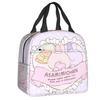 Custom Asamimichaan Anime Cartoons Asamimi Insulated Lunch Bags for Women Resuable Thermal Cooler Bento Box Work School Travel