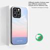 Dark Colored Seawater Suitable For iPhone 16E 17 Pro Max 15 Pro 14 13 Plus 12 Mini 11 16 Air 17Pro Magnetism Glass Phone Case
