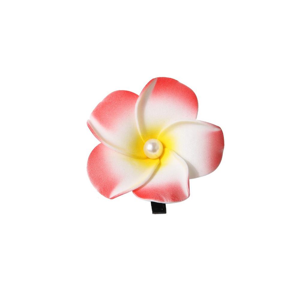 Handcrafted Floral Hair Clip for Beach Vacations - Updo Side Clip with Duckbill Design