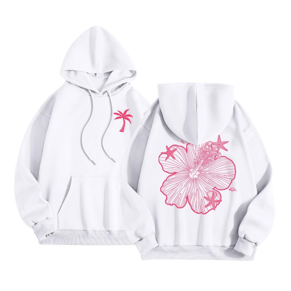 Übergröße Hoodie Damen Hoodie Kapuzensweatshirt Lässig Langarm Pullover Locker Herbst Sweatshirt Scuba Halber Reißverschluss