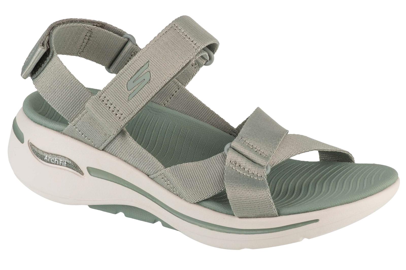 Sandalia Skechers Go Walk Arch Fit - Attract, gris para mujer 39
