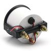 2" 52mm Fuel Level Gauge Car Meter with Fuel Float Sensor White LED Light Black Rim Automotive Gauges 12V