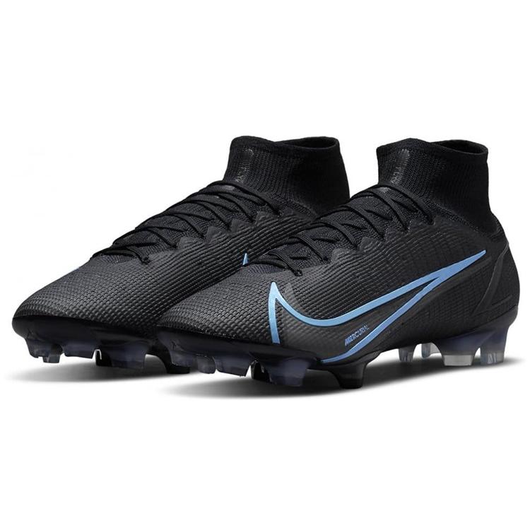 New Nike Mercurial Superfly 8 Elite Fg Black Light Blue CV0958-004