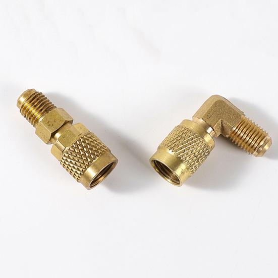 Refrigerant Brass Adapter Rustproof Corrosion Resistant R32/R454B Air Conditioner Reverse