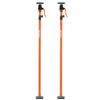 Cabinet Jack Support Pole, 2-Pack, 125-291 cm Steel Telescopic Quick Support Rod, Adjustable 3rd Hand System up to 90 kg Capacity for Installing