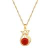 Red Lucky Bag Fashionable Light Luxury Temperament Gorgeous Full Diamond Necklace Female Versatile Collarbone Chain Titanium Steel Chain