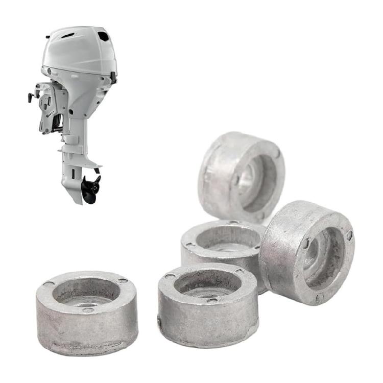 5 Pack Heavy Duty Cylindrical Zinc Anode For Marine Outboard Motor 4T 9.9L 300HP Anti Corrosion 55321-87J01 55321-87J00