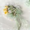 Green Yellow Lace Hairpin Fairy Hair Accessories Bow Hair ClipSummer Versatile Lolita Top Hat