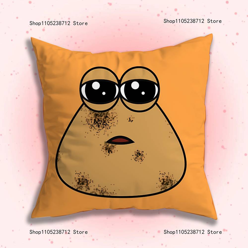 My Pet Alien Emo Noteit Pou Pillowcase Pillowslip Cushion Plush Boys Girls Cartoon Anime Kawaii Decoration Birthday Cute Gifts