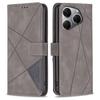 For TECNO Spark 20 Pro Phone Cases Wallet Stand Geometry Imprint Leather Cover