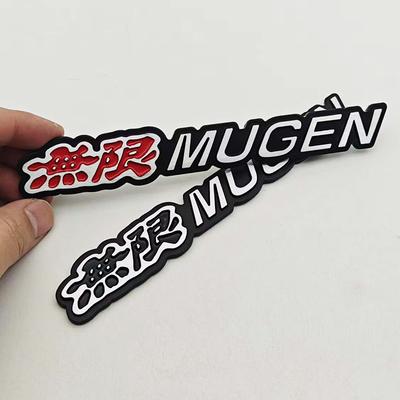 3D Metalen Auto Sticker Mugen Logo Auto Embleem Achterklep Badge Voor Honda Civic Accord Type R FN2 FK8 Fit Jazz RS Auto Accessoires