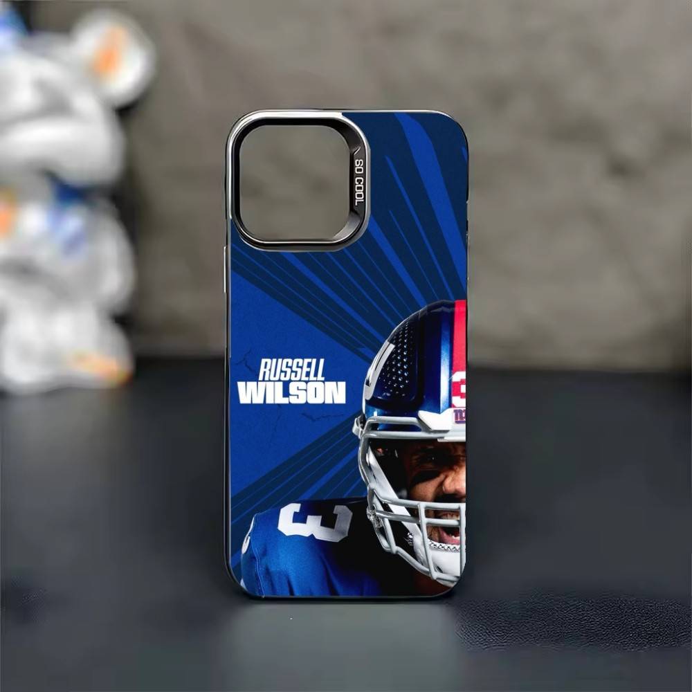 R-Russell Rugby Wilson 3 Phone Case Color Silver Shell For IPhone 17 16 15 14 13 12 11 Pro Max Plus