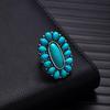 Retro Bohemian Silver Faux Turquoise Ring