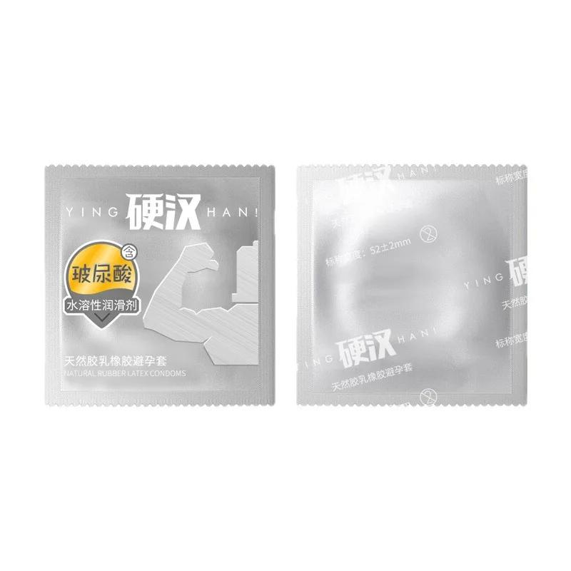 10pcs Big Dotted Ultra Thin Delay Ejaculation Condom G-spot Hyaluronic Acid Penis Sleeve Natural Latex Intimate Sex Goods