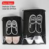 Thickened Transparent Non-Woven Drawstring storage bag for Shoes, Toys, and Travel - Dustproof and Spot-Free.