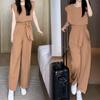 Summer Fashion European American Style Elegant Wide Leg Pants Two Piece Suit