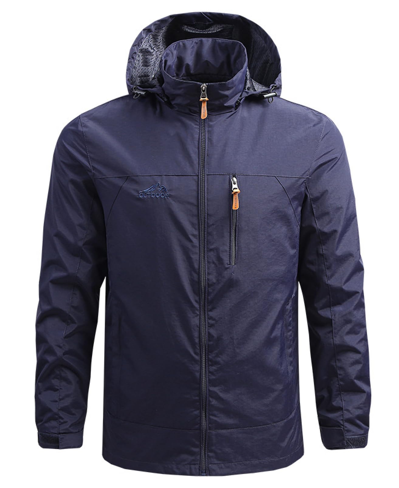 LLHfashion Solid Size M Men s Windbreaker/Mountain Parka, Autumn/Winter Casual/Business Style, Windproof, Water-Repellent, Stylish, Lightweight,