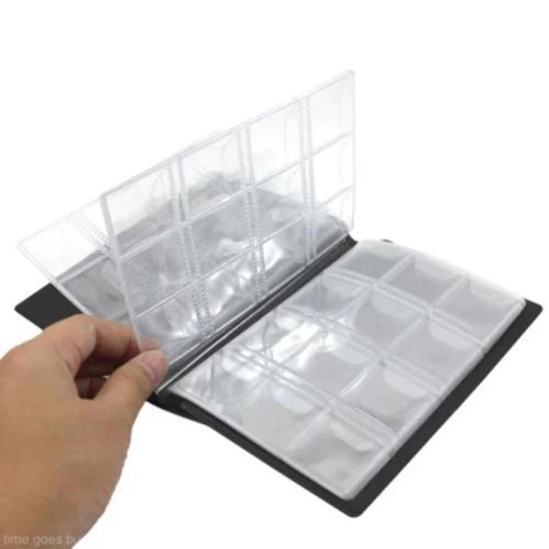 Holder Coin Album Storage tokens badges 120 Slots Penny Collecting Collection Portable lightweight 150 * 110mm