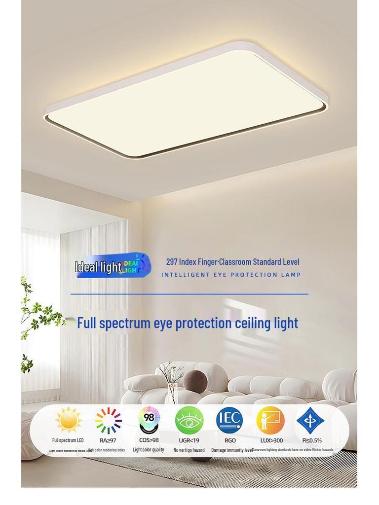 Ultra-Thin Modern Minimalist Ceiling Light for Children’s Room, Bedroom, or Balcony - Full Light with Eye Protection