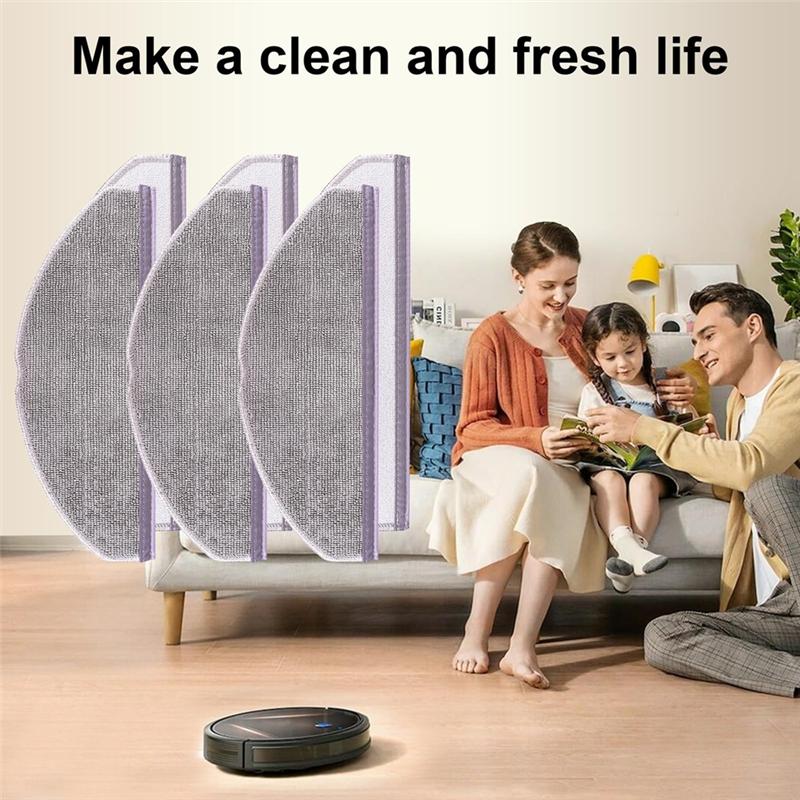

A65T-Microfiber Pads Replacement Mop Pad Compatile For Eufy L60/L60 Hybrid/L60 SES/L50 Series Robot Vacuums