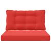 Outdoor Sofa Cushions 2 Pcs Red Polyester