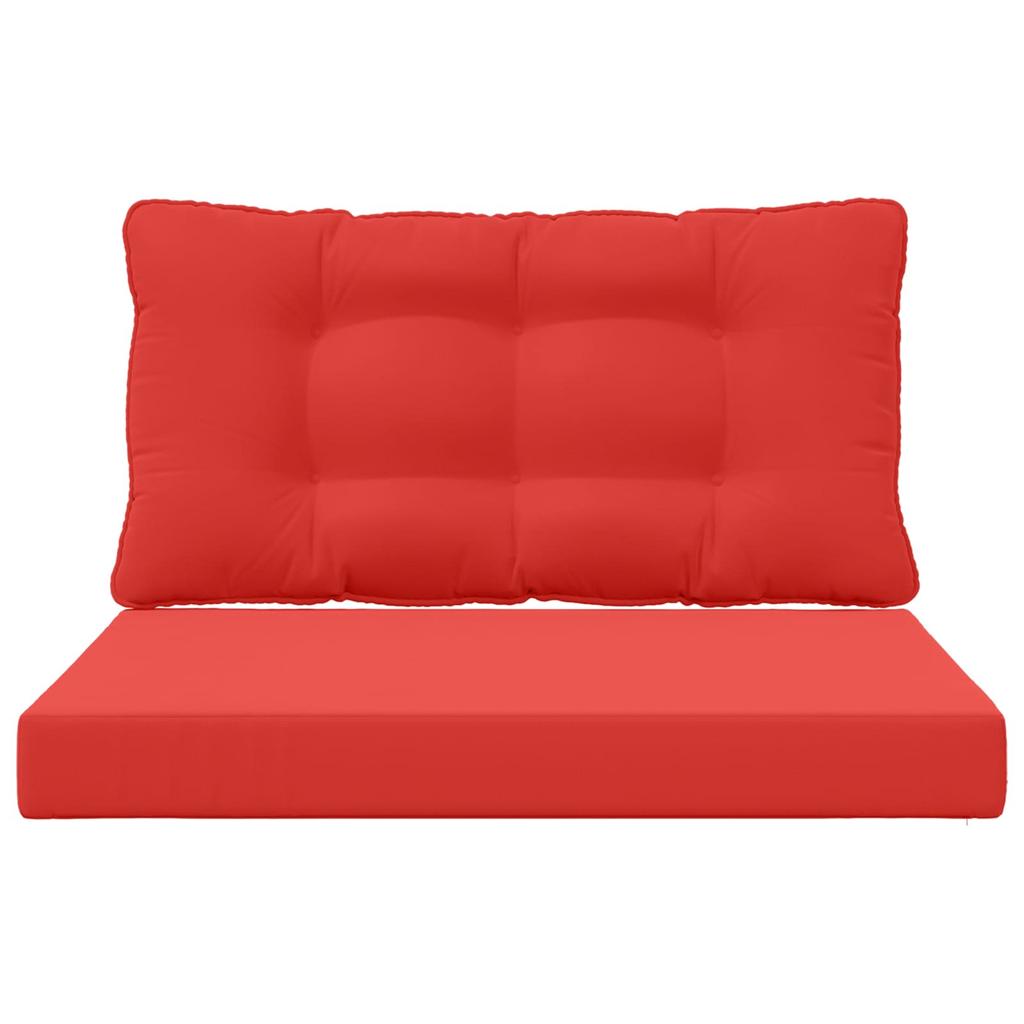 Outdoor Sofa Cushions 2 Pcs Red Polyester