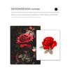 Red Rose Brooch, High-end Women's Light Luxury and High-end Feeling, Elegant Brooch, Suit Sweater Pin, Gift