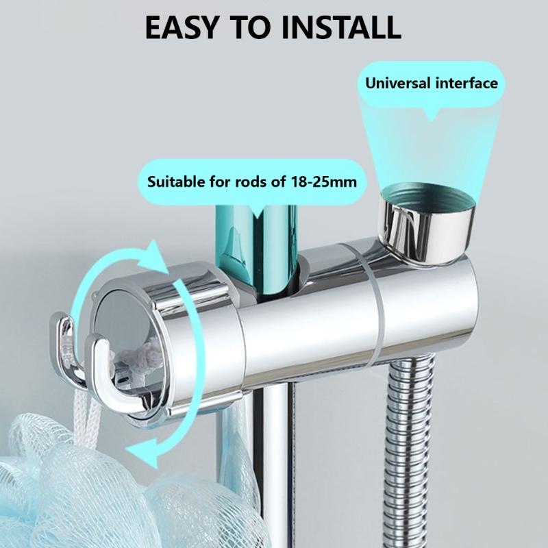 Shower Accessory Handheld Head Grip Universal Handheld Brackets Secure Handheld Shower Mount Tool Frees Installation